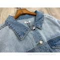 Customized Women Loose Washed Denim Jacket